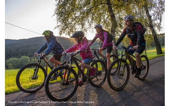 Radfahren Familie